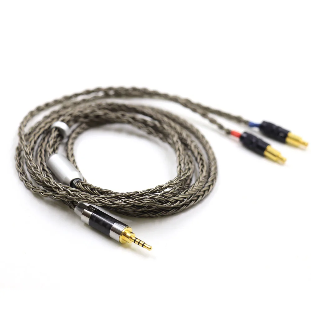 Haldane Gun-Color 16core for Technica ATH-WP900 MSR7B AP2000 ES770H SR9 ADX5000 XLR/2.5/4.4 مللي متر توازن سماعة ترقية كابل