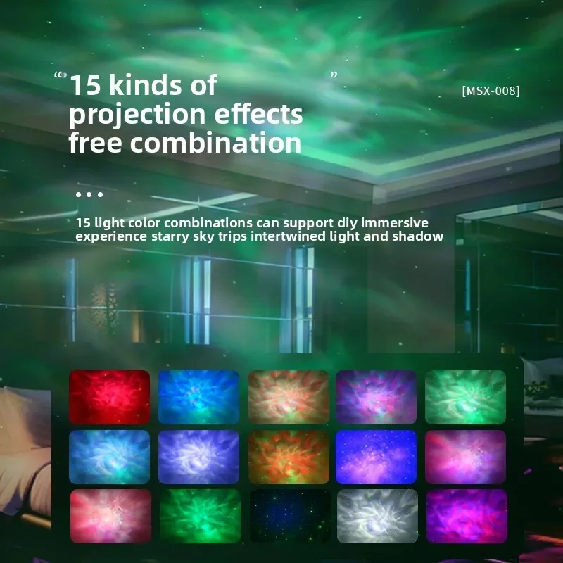ギャラクシープロジェクターライトエイリアンBluetoothスピーカーレーザースタープロジェクターライト子供用ナイトランプギフトパーティー寝室の装飾用
