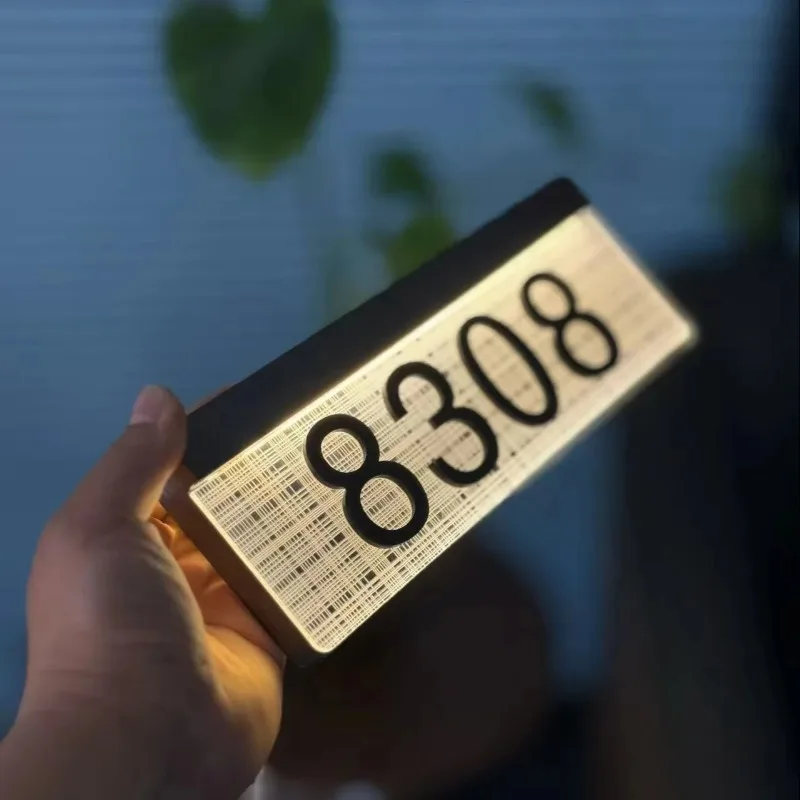APCITL Verified Modern Metal/Steel Door Number Plates for Apartments & Hotels-Durable Water-Resistant Signage