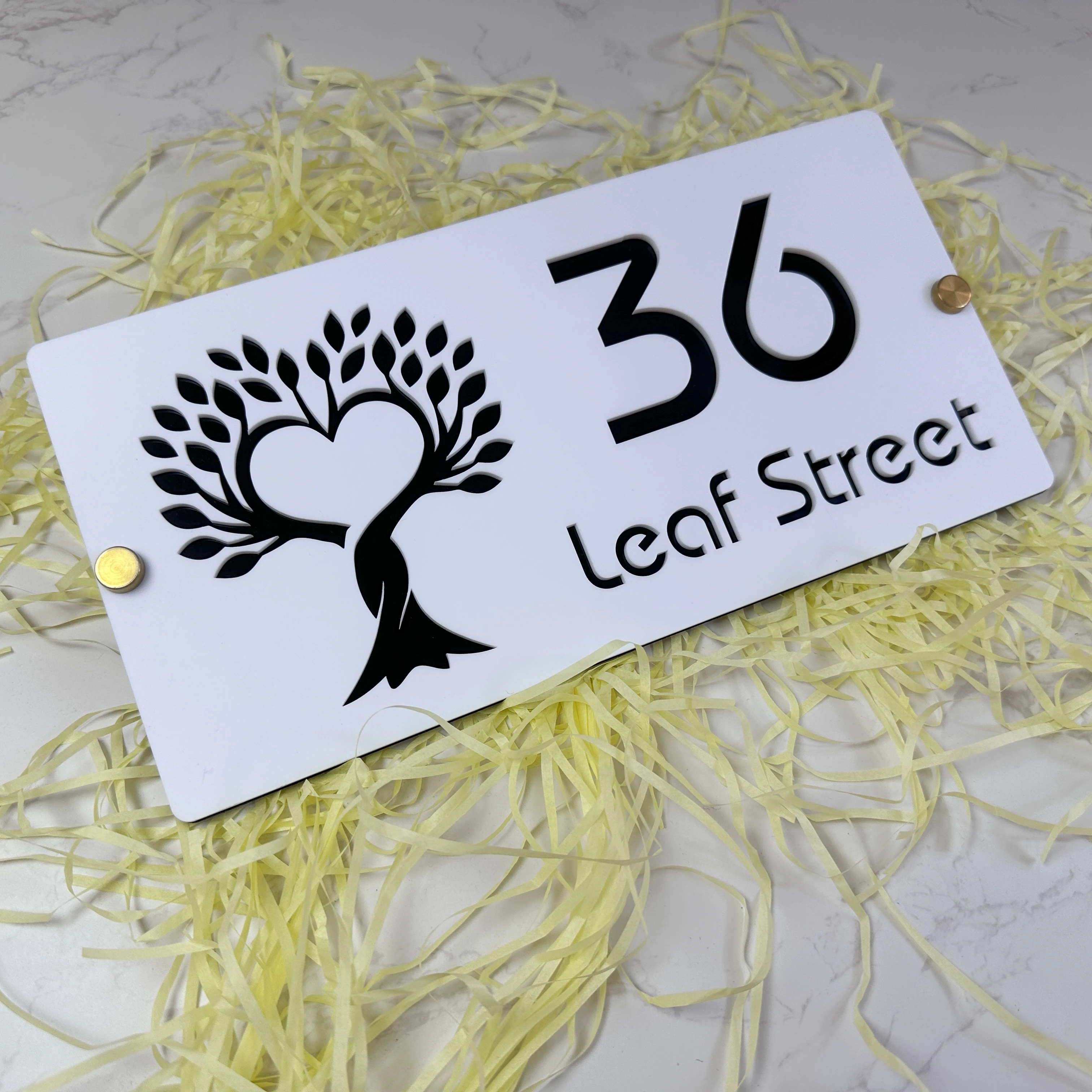 

Лазерная резка: Настенная табличка «Древо жизни», Акриловая 3D-табличка с индивидуальным номером дома, Прочная уличная водонепроницаемая табличка с адресом для семьи