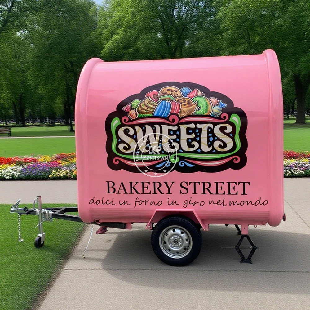 

Outdoor Food Trailer Fully Equipped Snack Pizza Truck Mobile Hot Dog Coffee Cart Concession Food Truck