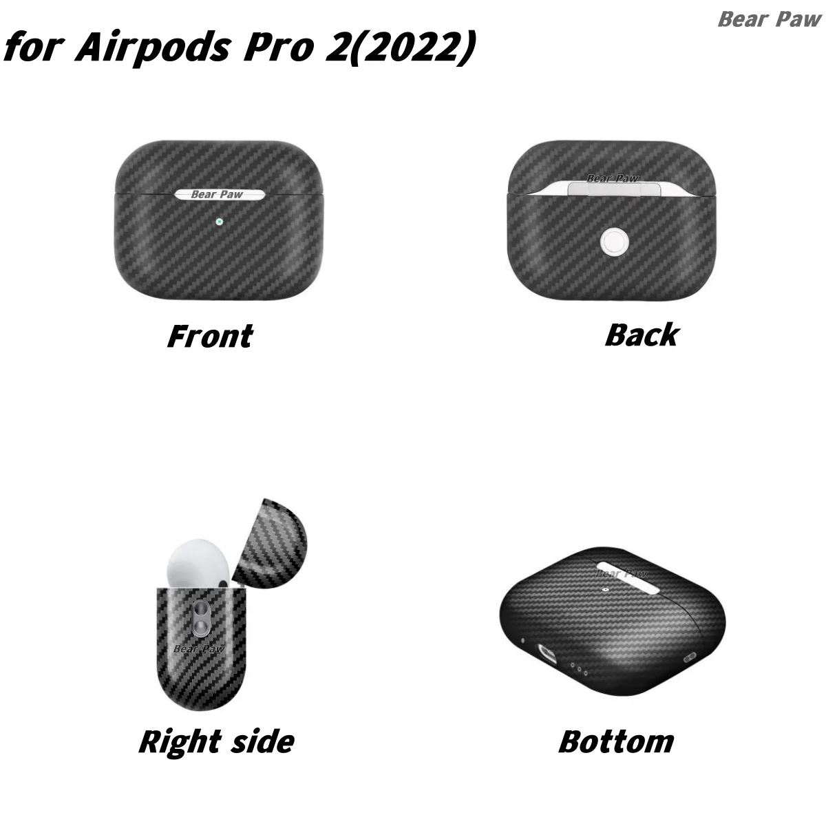 Aramid Case for Airpods Pro 3/Airpods 4/Airpods Pro 2 Ultra-thin Earphone Case Aramid Carbon Fiber Cover for airpods pro 2 3