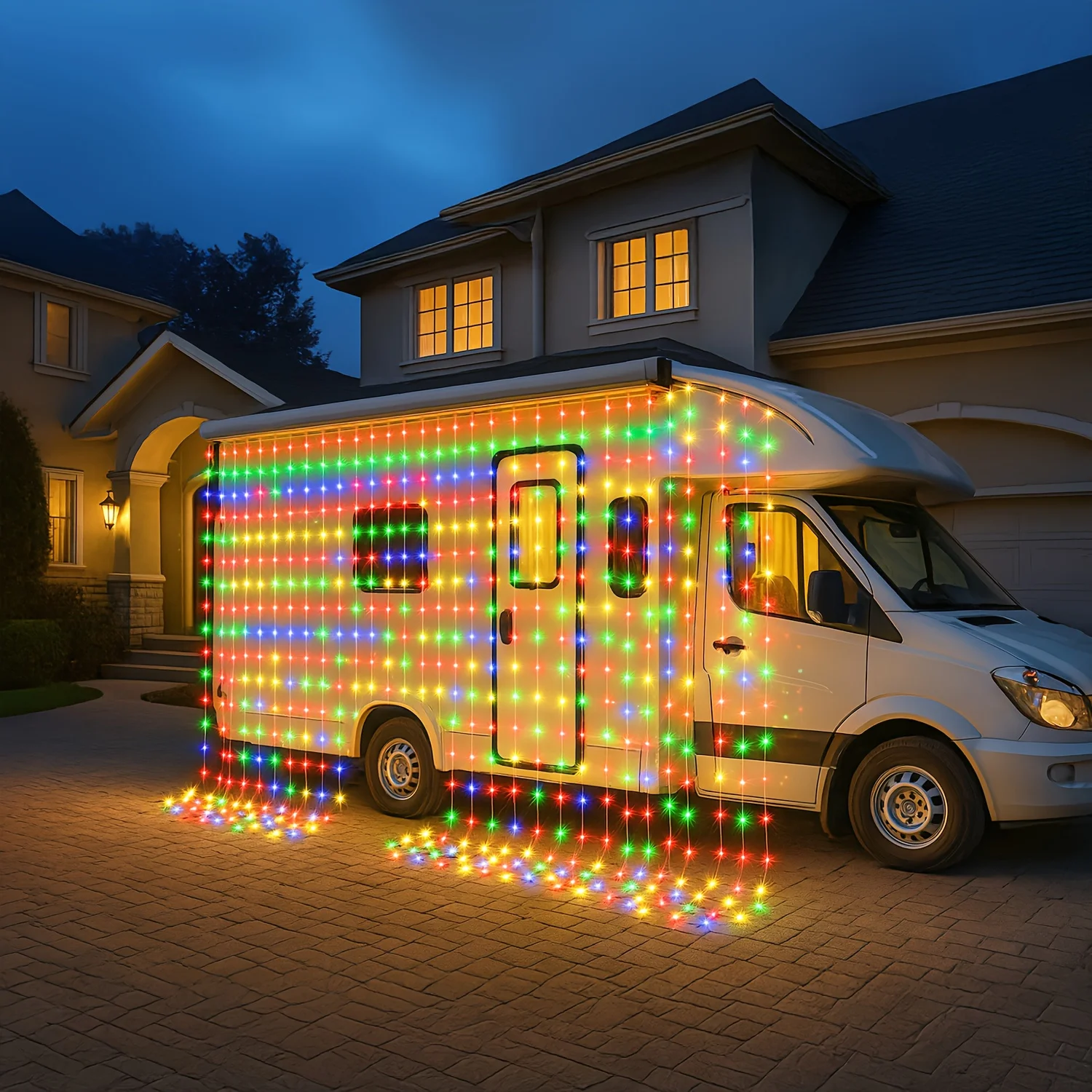 

Solar Curtain Lights 3x3m 300 LED Outdoor Curtain Lights Waterproof for Christmas Garden Patio Fence Wedding Window Gazebo Decor