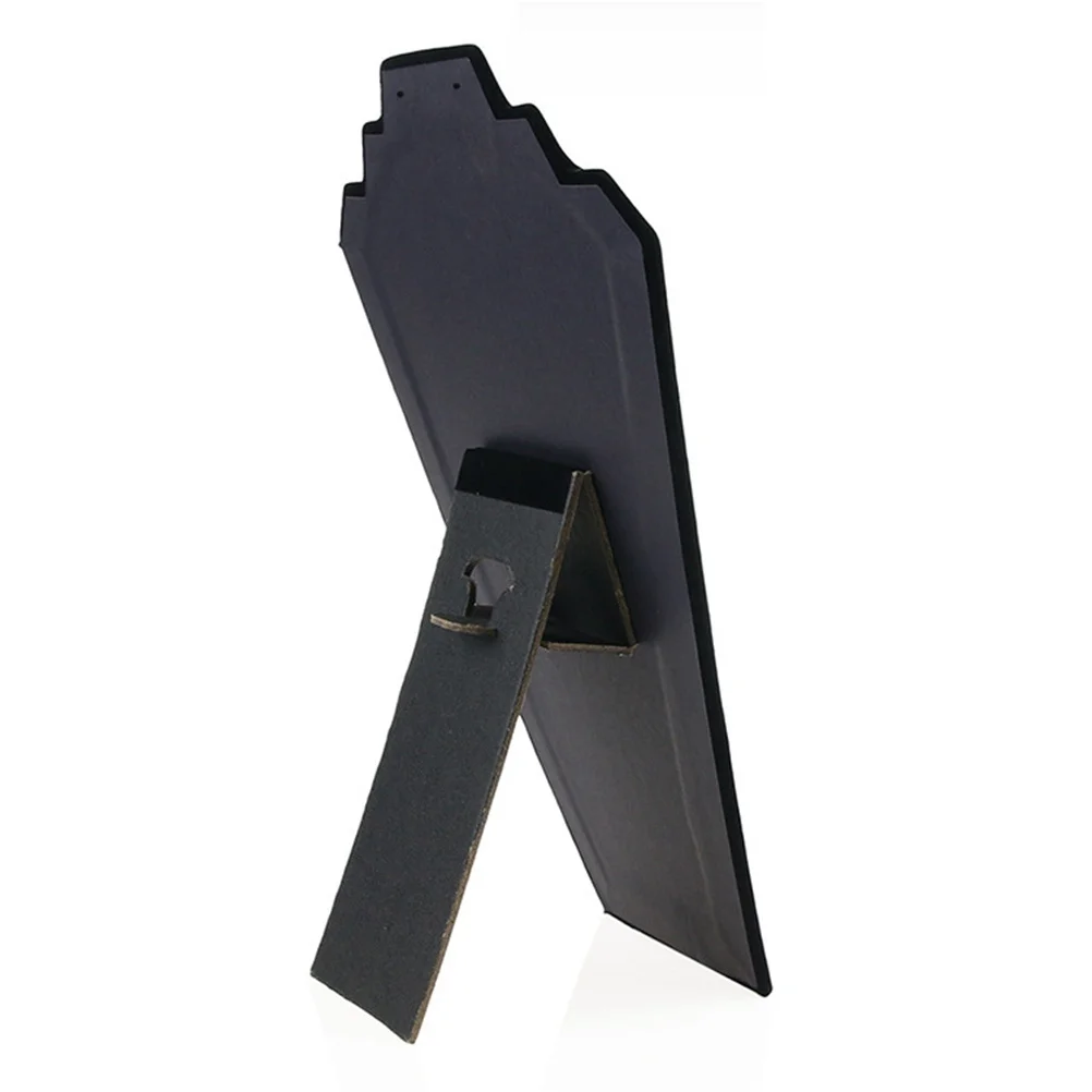Collar Shape Necklace Display Board Jewelry Organizer Soft Touch Durable Black Surface Hold Bracelets Necklaces Anklets Watches