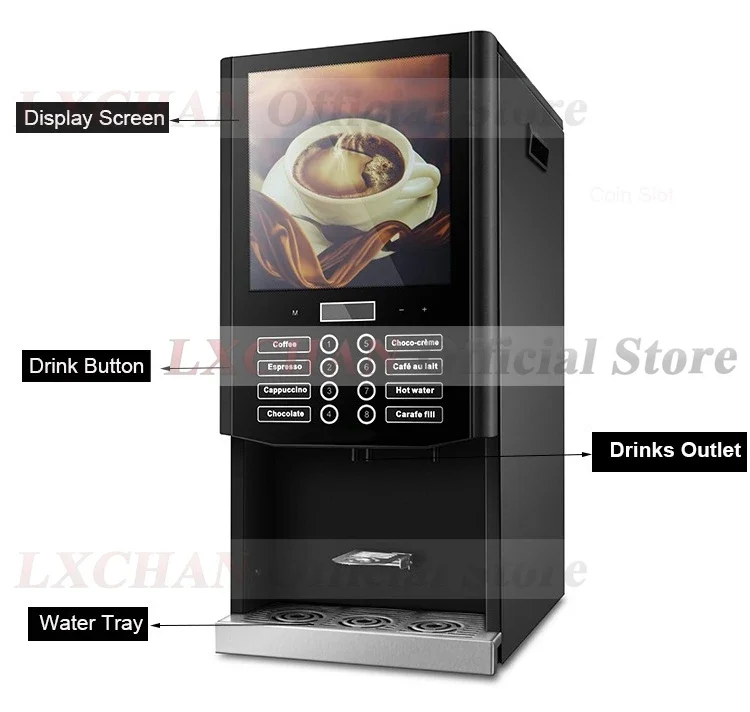 Homewise-商用インスタント飲料マシン,7つの調整されたお湯,コーヒーメーカー,さまざまな飲料,220 v,240v