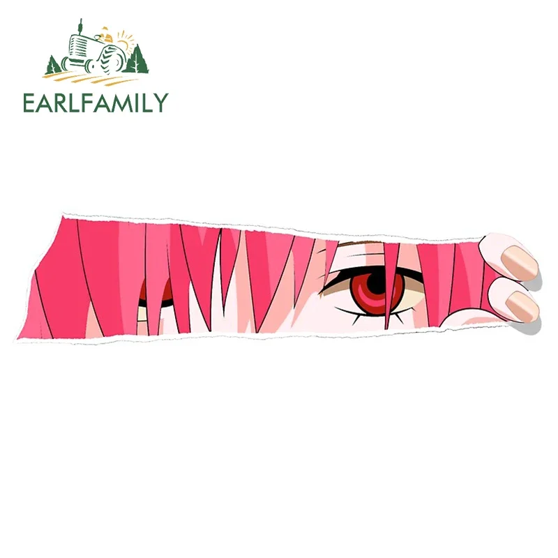 EARLFAMILY 13 cm x 3,6 cm für Anime-Augen, Autotüraufkleber, DIY-Motorrad-Aufkleber, kratzfest, Autozubehör, Vinylmaterial