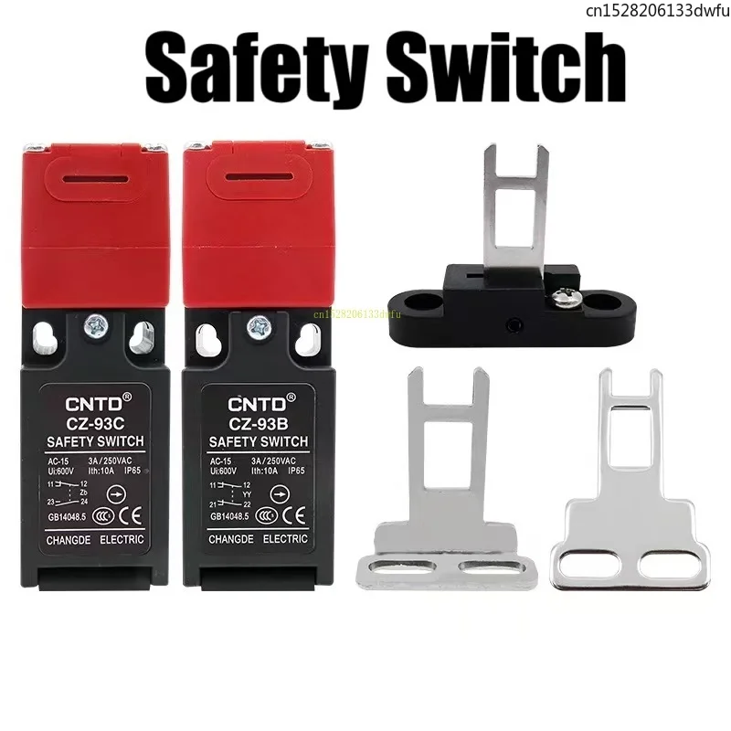 CNTD Limit Switch K1 K2 K3 High Quality CZ-93C (1NO1NC) Safety Door Switch Limit Micro Key CZ-93B (2NC) Cable Sleeves