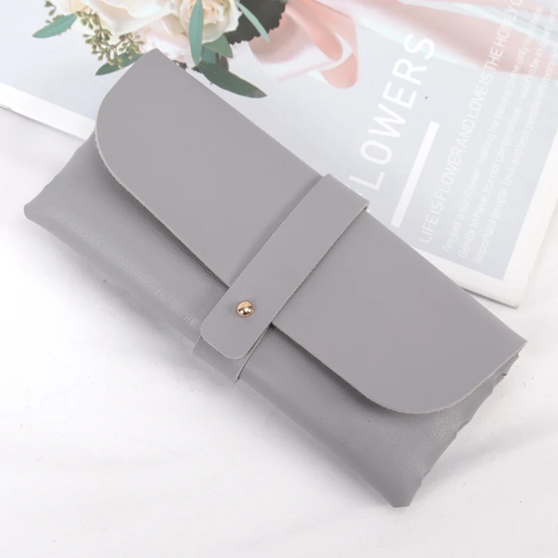 Neue Weiche Pu Leder Dicke Gläser Tasche Mode Gläser Schutzhülle Frauen Männer Tragbare Sonnenbrille Boxen Brillen Zubehör – Detail 11