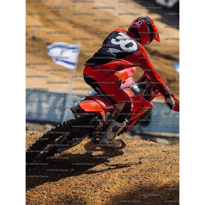 

2026Honda Special Edition SHIMODA #30 Super Motocross Racing Jersey MenLong Sleeve Motorcycle Tee Breathable QuickDryingTop