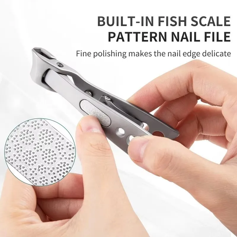 1 pz taglierina per unghie in acciaio inossidabile di alta qualità strumento per manicure tagliaunghie per unghie con apertura grande