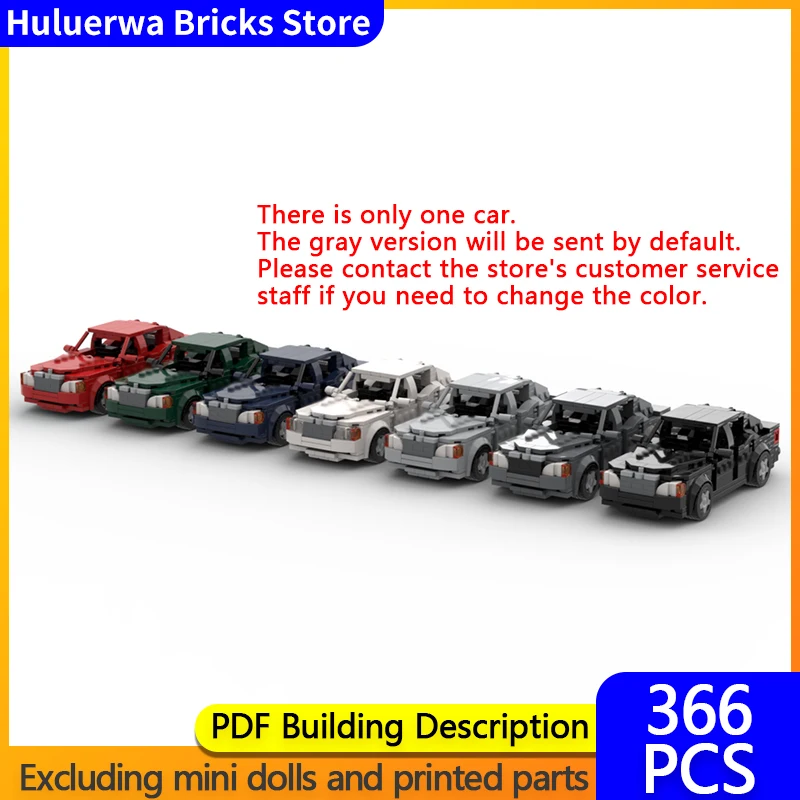 

Модель городского автомобиля MOC, строительные кирпичи W202 C180, роскошный компактный автомобиль, модульная технология, детские праздничные подарки, сборные игрушки, костюм