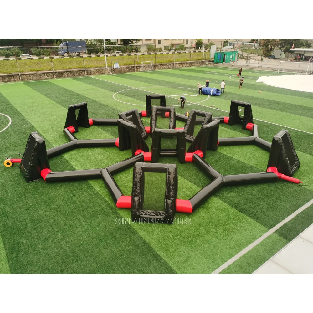 6in1 Kids Football Challenge Inflatable Panna Soccer Field for Football Training From China Inflatable Manufacturer