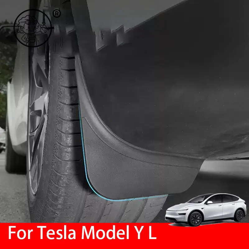 

Mudguards For Tesla Model YL Y L 2026 Car Wheel Protector Front Rear Mudflaps Splash Guards Fender Accessories Auto Parts Kit