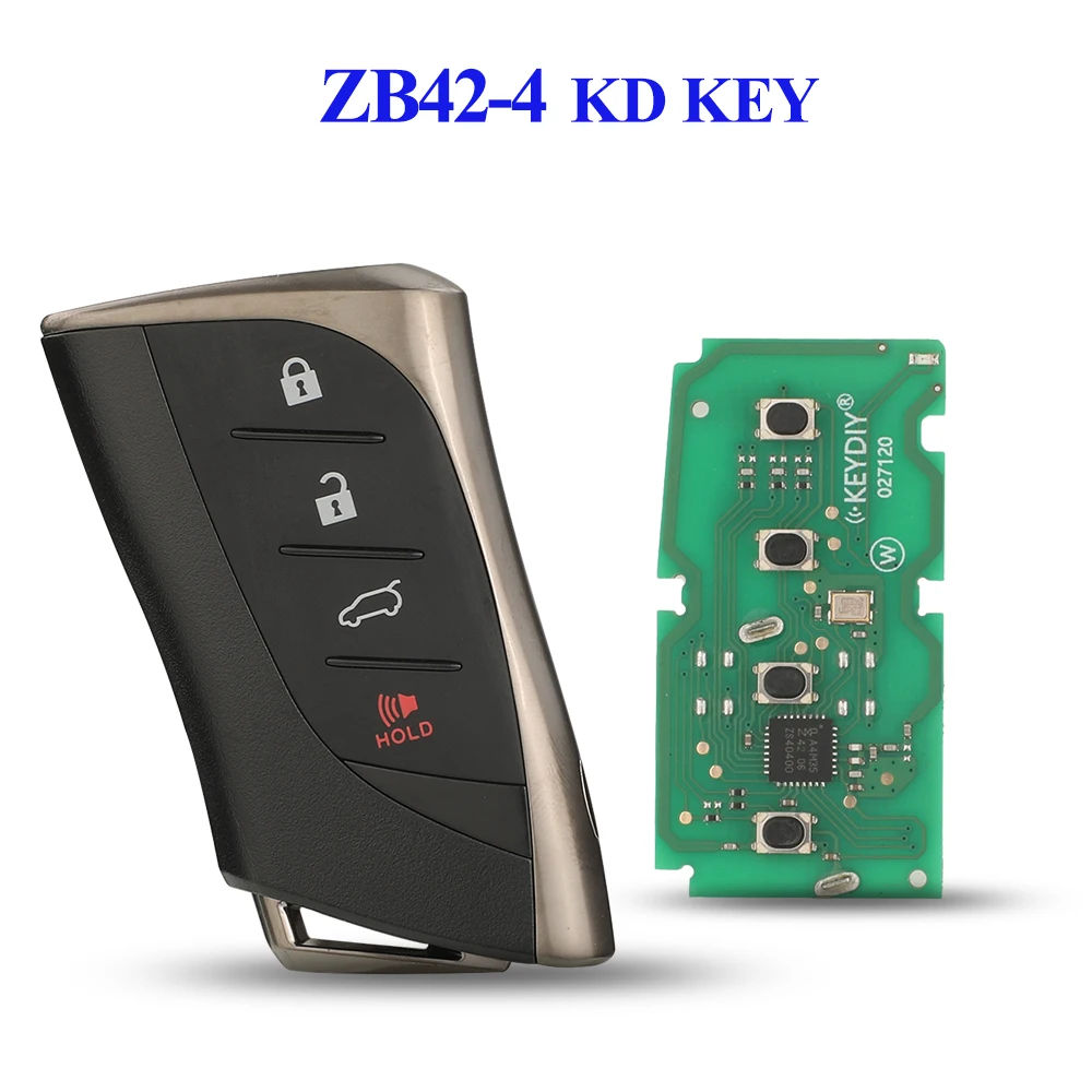 

Универсальный смарт-ключ для автомобиля jingyuqin ZB42-4 X1 X3 KEYDIY KD, 3+1 кнопки, совместимый с Lexus