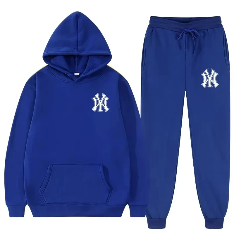 2026 New Men Casual 2Pcs Tracksuit Hoodie & Jogger Pants Fashion Male Sport Outfit For Autumn Winter Daily Wear view 3