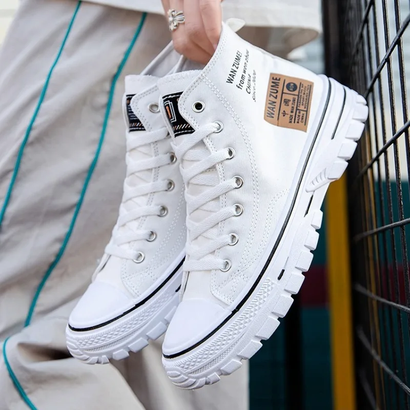 

Classic Canvas Shoes for Men Comfortable Breathable High-top Casual Men Sneakers Fashion Light Low-top Mens Shoes Zapatos Hombre