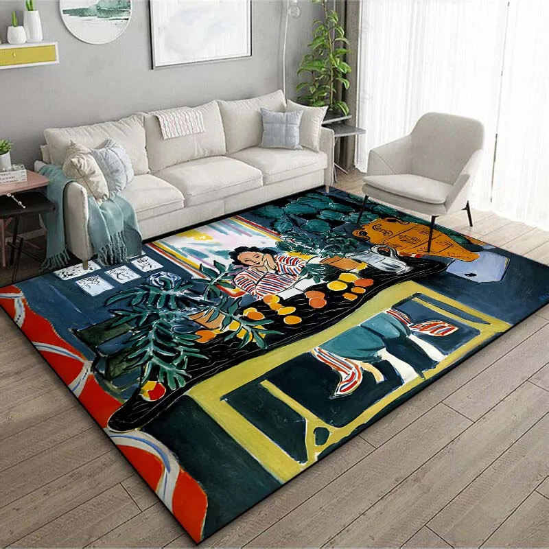 World Masterpiece Pattern Floor Mat 15 Sizes Living Room Bedroom Bedside Bathroom Floor Mat Bedside Area Rug Master of Fauvism