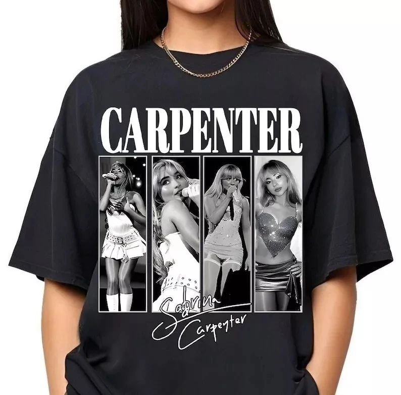 

Vintage Sabrina Carpenter Shirt Retro90s Sabrina Fan gift Unisex Shirt Graphic Short Sleeve Shirt Unisex