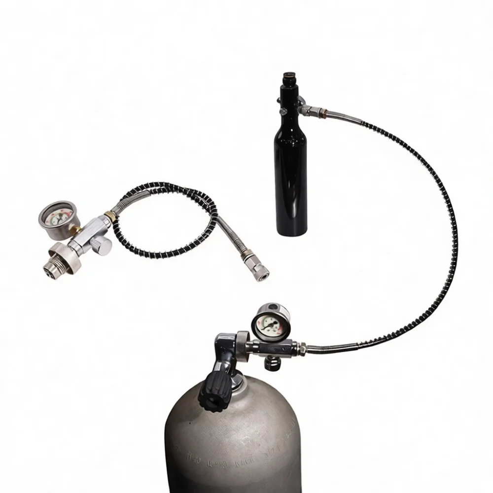 Stainless Steel G 5 8 Filling Adapter High Pressure Connector Scuba Diving Air Hose Conversion Fitting System