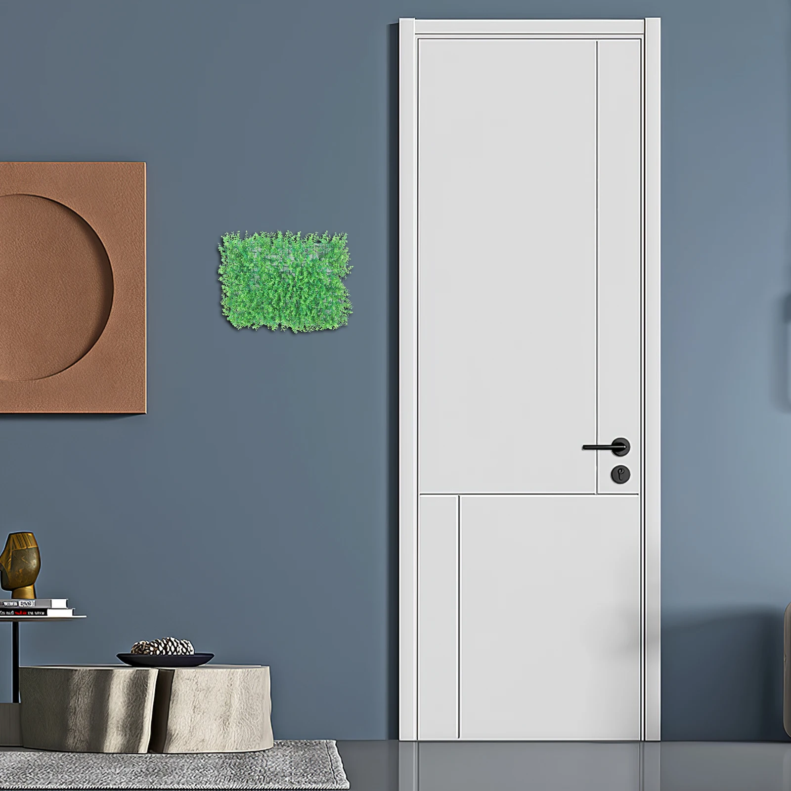 

Simulated Plant Wall Decoration Grass Panel Artificial Greenery Outdoor Indoor Fake Turf Background High Density Durable