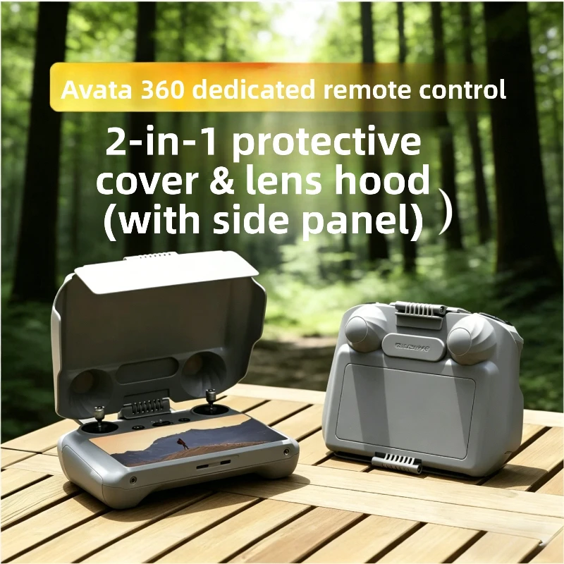 

Sunshade for DJI Avata 360 Remote Controller (RC 2) — Features Integrated Screen Protector and No-Removal Design