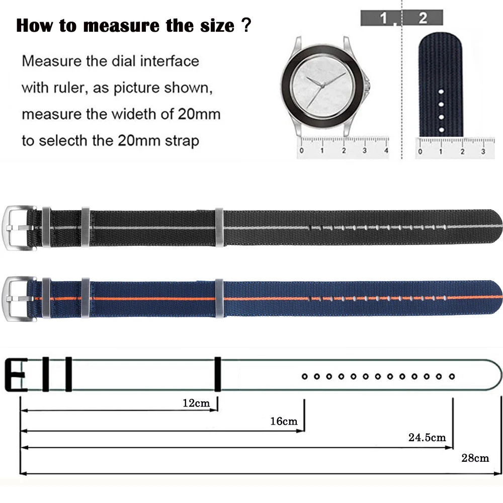 عالية الجودة حزام ساعة نيلون 18/20/22 مللي متر عالية الكثافة الأخضر الفرقة العسكرية عادية حزام الساعات الجيش الرياضة سوار استبدال حزام