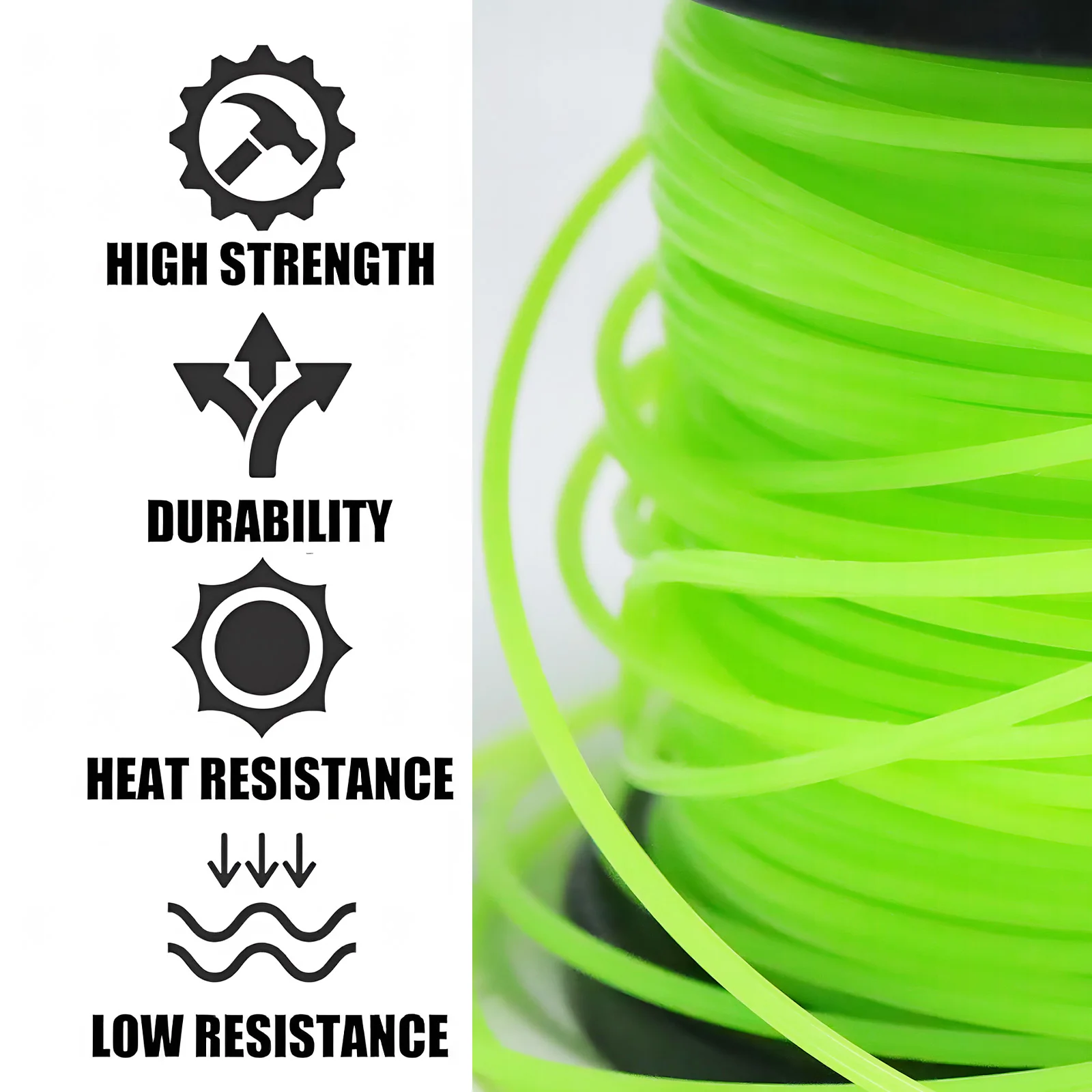 2.7mm*1LB Nylon Octagonal shape Mowing Trimmer Line Trimmer Head String for Grass Trimmer Roll Grass Rope Line Brushcutter Wires