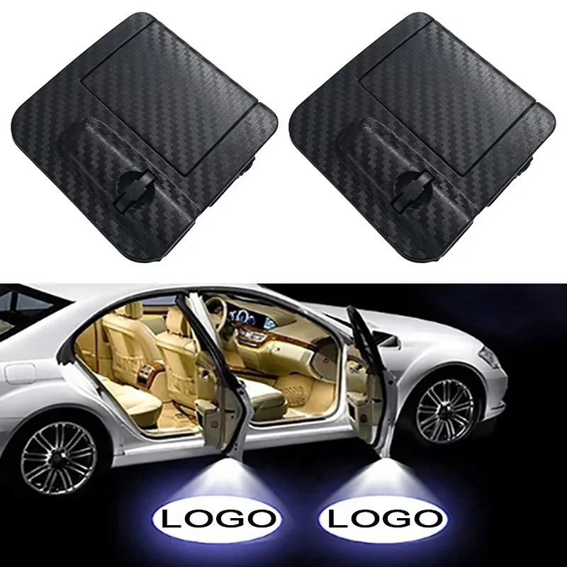 1PC Car Door LED Welcome Light Logo Projection Emblem Lamp, DC 5V Ghost Shadow Projector Light Night Kit Accessories