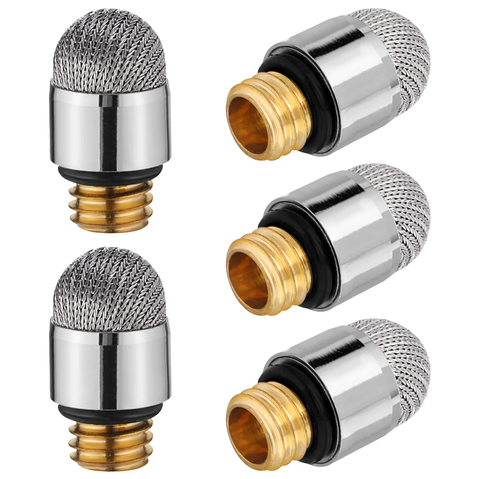 5Pcs Universal Stylus Pen Replacement Tips Mesh Fiber Conductive Touchscreen Tips for Galaxy Tab Precision Drawing