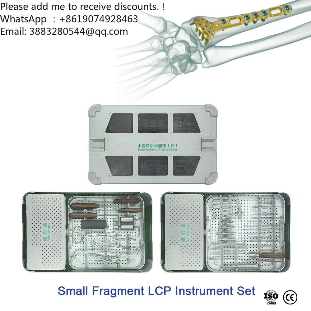 Medical Orthopedic Small Fragment Instrument Set Screw Box For Upper Limb Trauma Fracture Fixation Surgery Autoclavable Kit