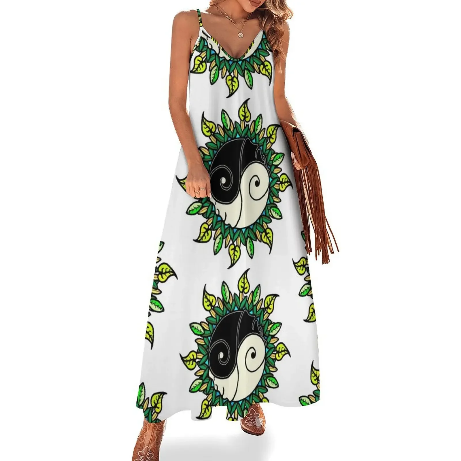 

SNAIL BALANCE YIN YANG Sleeveless Dress prom dress sexy short dresses daring