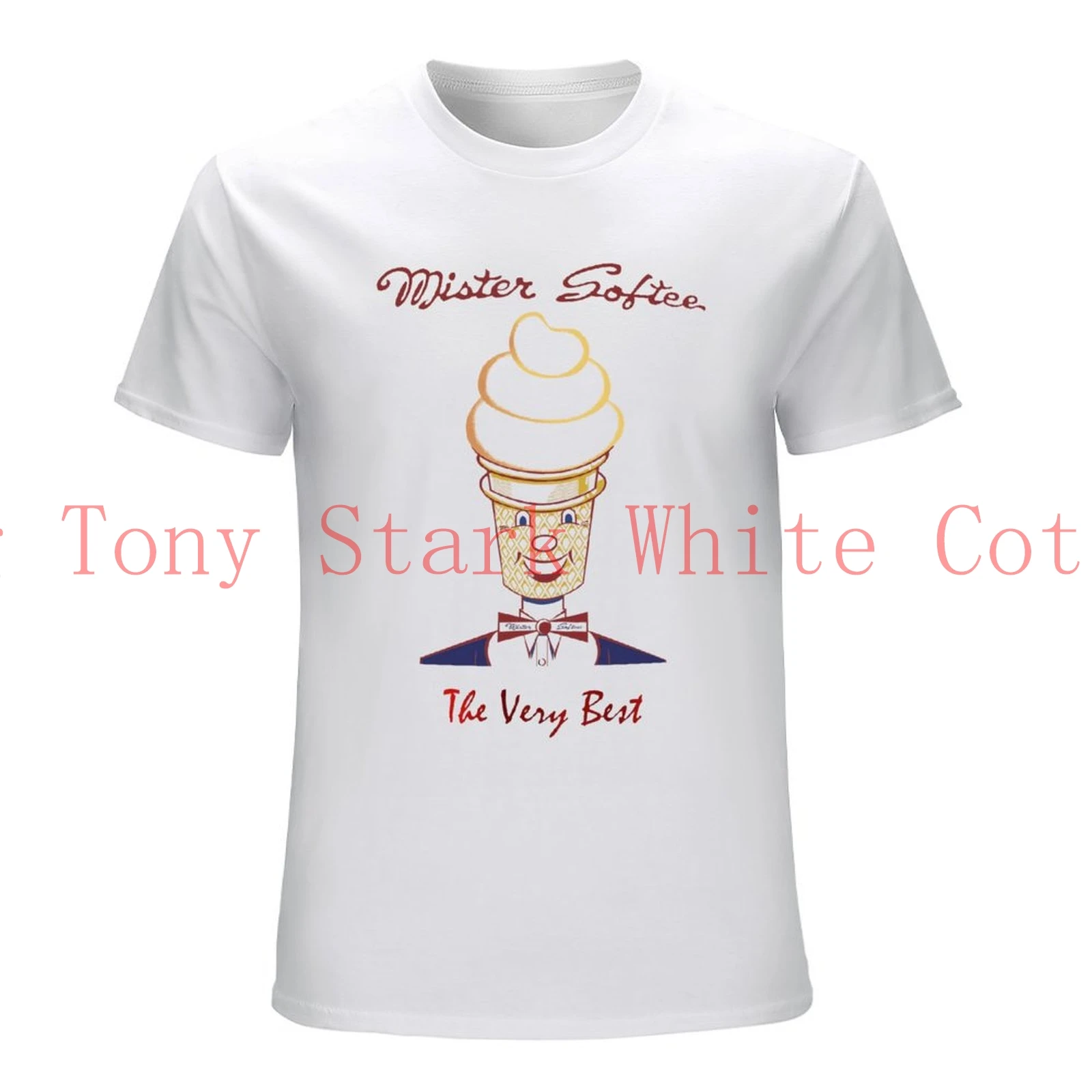 Mr Softee The Very Best Young Tony Stark White Cotton T-Shirt Mens Size S-4XL