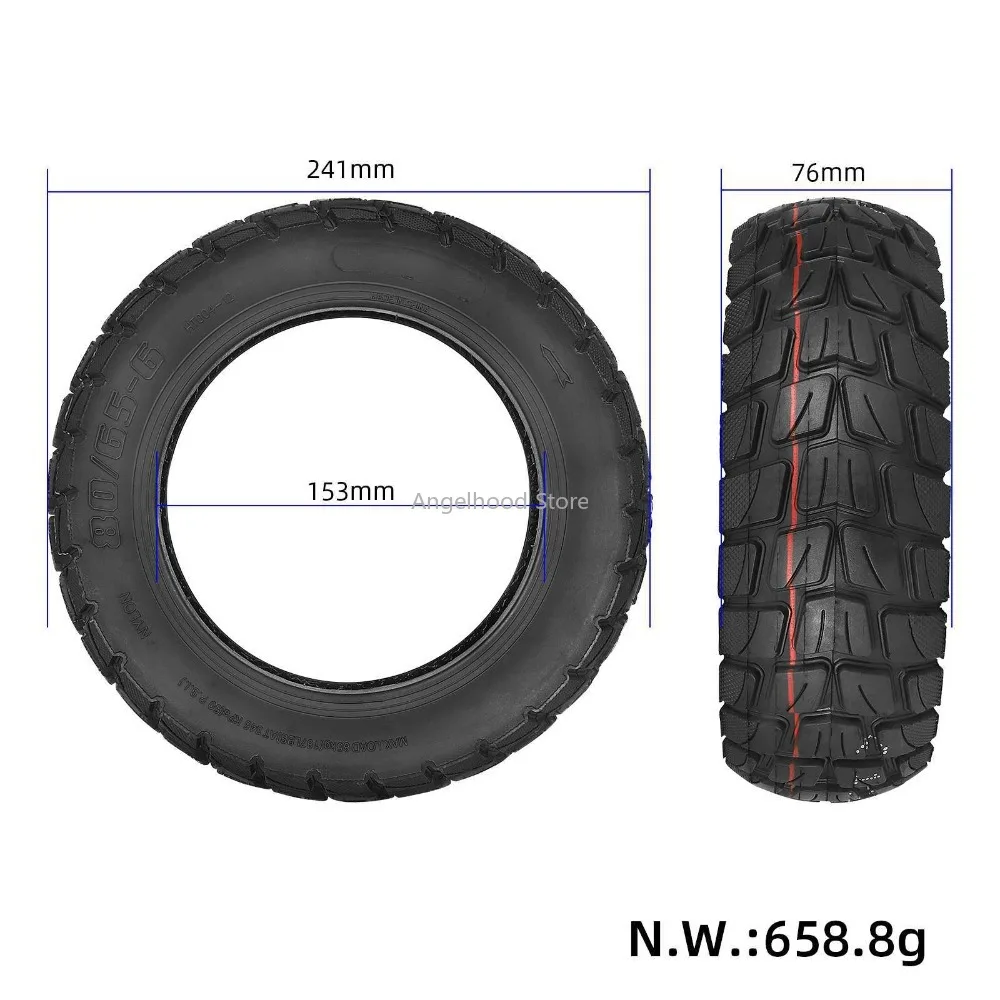 80/65-6 Off Road Vacuums Tire with Inner Tube for Kukirin G3Pro/G2Max Electric Scooter Pneumatic Inner Tube Replacement Parts