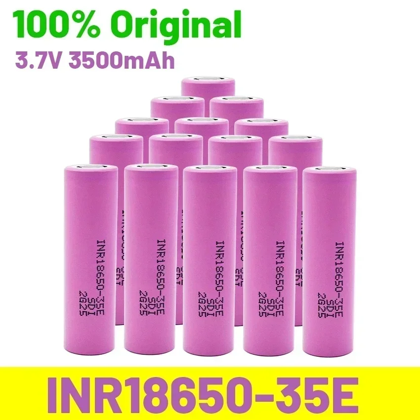 

2024 New 18650 Batterie 35E 3,7V 3500mAh entladung 18650 Li-Ion batterie INR18650-35E rechargable Batterie für taschenlampe