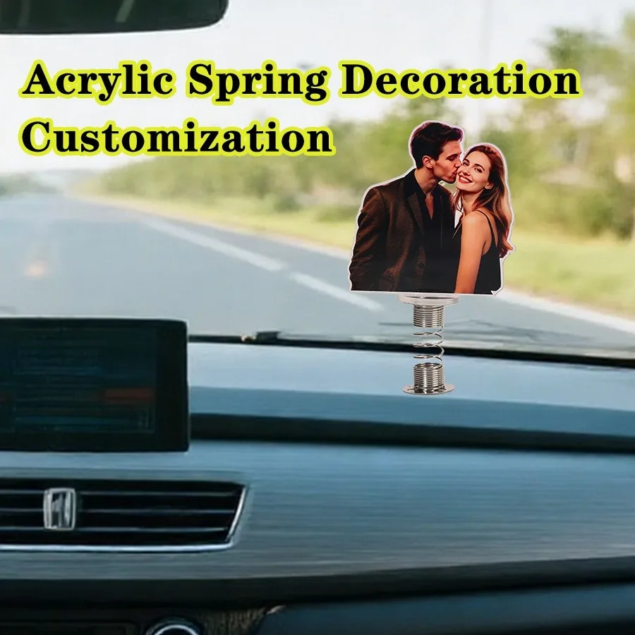 Personalized Acrylic Photo Ornament | Car Swing/Fixed Decor | Gift for Family Friends, Bedroom Living Room Table Decor view 5