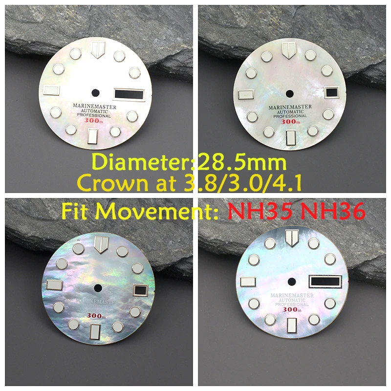 

28.5mm Hell Surface Watch DialFit NH35 NH36 4R 6R Movement SKX007 Canned Turtle Case Watch Dial For SKX007 SKX009Watch