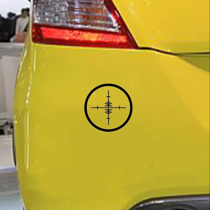 Cross crosshair sight design, car window bumper, motorcycle accessories decoration, vinyl scratch resistant sticker Jdm