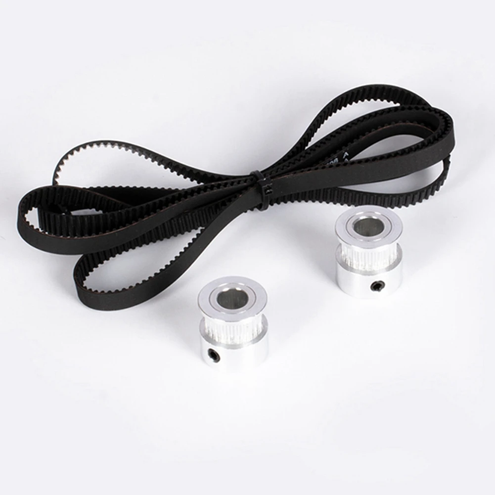 2X Z-Axis GT2 Timing Belt Pulley Kit 24 Teeth Synchronous Wheel and 1068mm Belt for TRONXY X5SA/X5SA PRO 3D PRINTER