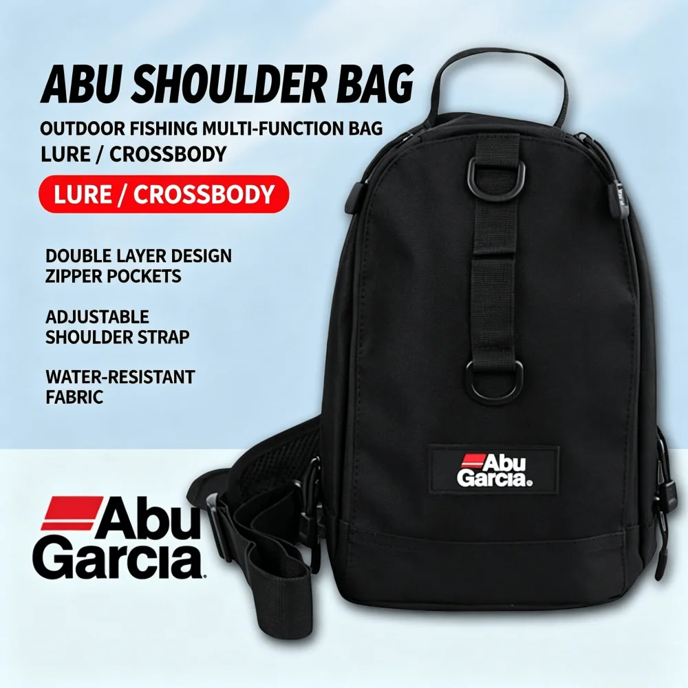Original Abu Garcia Luya Schultertasche, Umhängetasche mit mehreren Schnallen, Aufbewahrungstasche aus Oxford-Gewebe, Outdoor-Multifunktionsrucksack – Detail 1