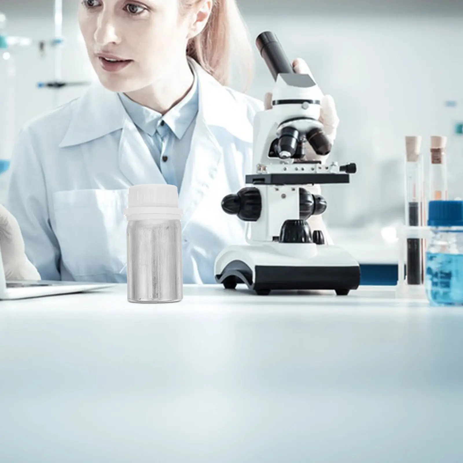 

Набор из 10 алюминиевых флаконов для образцов, 50 мл, полированные, герметичные, с защитной винтовой крышкой от вскрытия, для хранения химикатов, масел и эфирных жидкостей в лаборатории