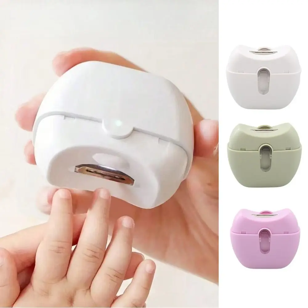 Rechargeable Electric Nail Clippers with Light Nail Care Automatic Nails Clipper Universal Silent Nail Trimmer Household