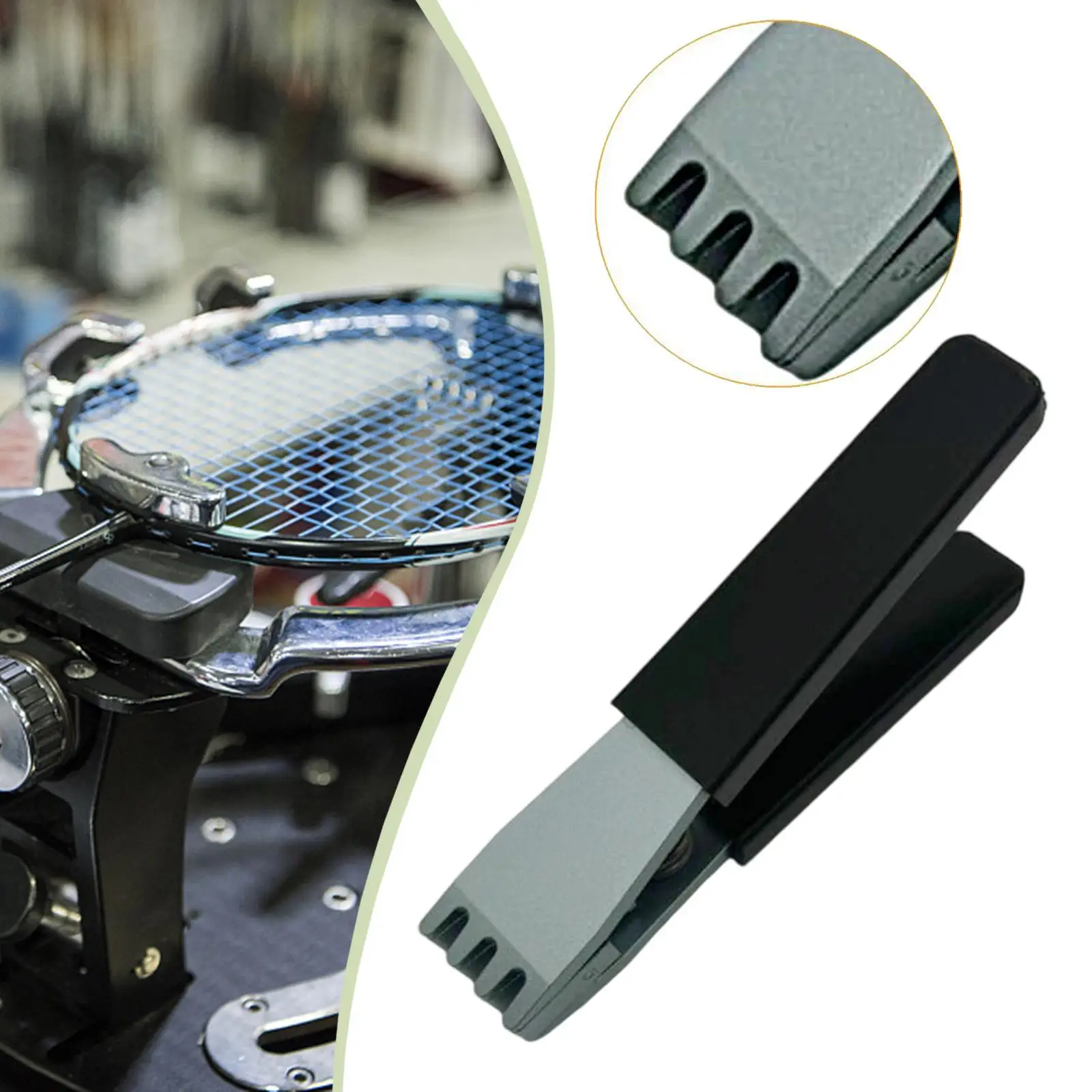 

Зажим для натяжки струн ракеток, ручной, легкий, с прочной противоскользящей рукояткой, для станка для натяжки струн