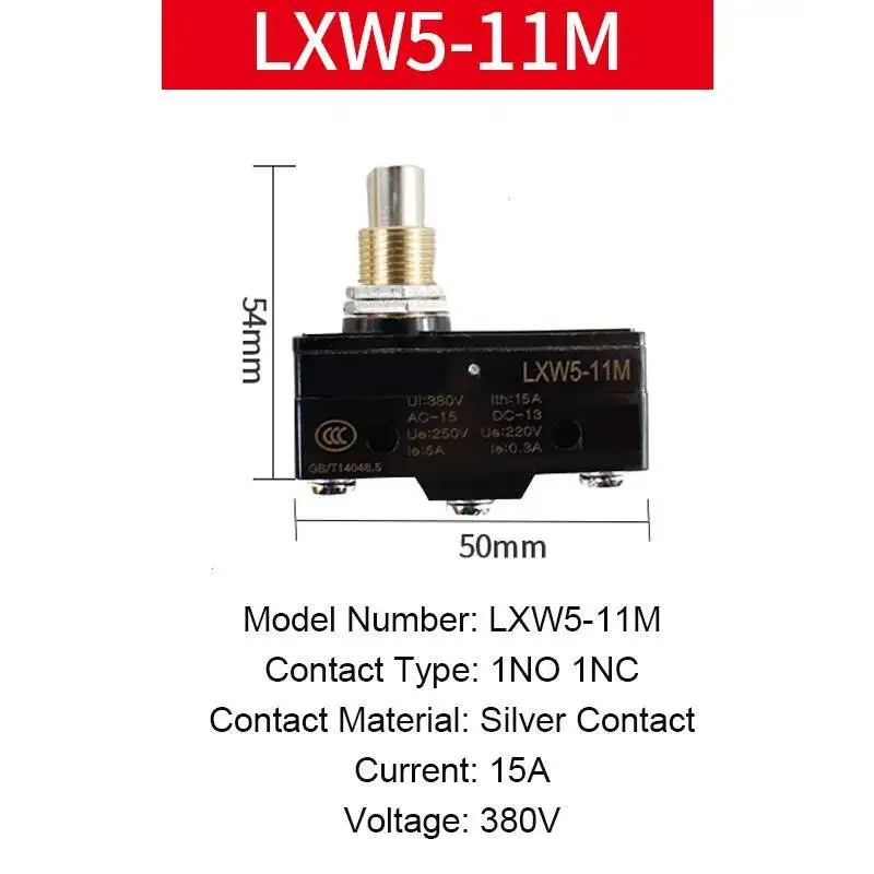 Mikroprzełącznik krańcowy mały ogranicznik podróży przełączniki LXW5-11G1/G2/Q1/M3 śruba stopa 1NO 1NC srebrny kontakt
