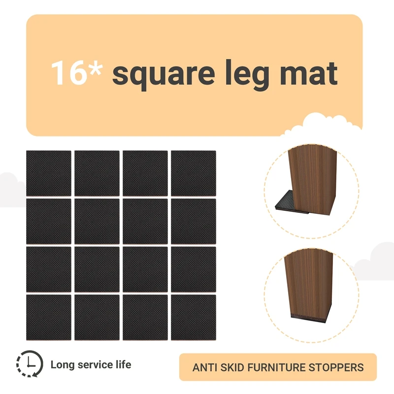 แผ่นรองเฟอร์นิเจอร์กันลื่น - ที่จับเฟอร์นิเจอร์ระดับพรีเมียม เท้าเฟอร์นิเจอร์แบบมีกาวในตัวที่ดีที่สุด - แผ่นรองเฟอร์นิเจอร์ไม่ลื่นไถลที่สมบูรณ์แบบ Flo