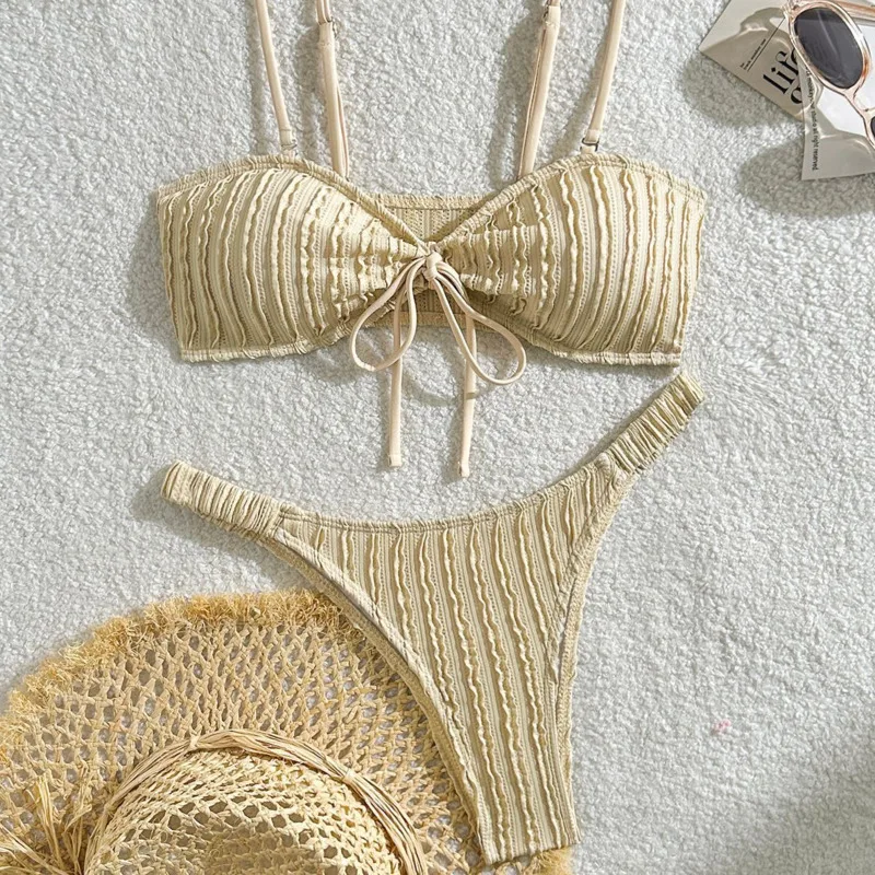 

Летние сексуальные купальники-бикини, женские купальники с эффектом пуш-ап, женские пляжные купальные костюмы, бразильский комплект бикини, купальщица в бассейне