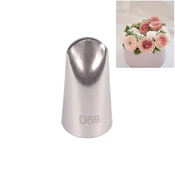 #D59 Austin Rose Cream Pastry Tips Stainless Steel DIY Cupcake Icing Piping Nozzles Cake Fondant Decoration Baking Tools