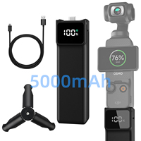 Battery Handle for DJI Osmo Pocket3 5000mAh 22.5WHandheld Power Bank Charging Hand Grip Accessories with MINI small bracket