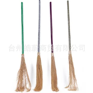 Divertente grande forchetta triangolare falce ascia scopa pieghevole in plastica accessori per feste cosplay di Halloween