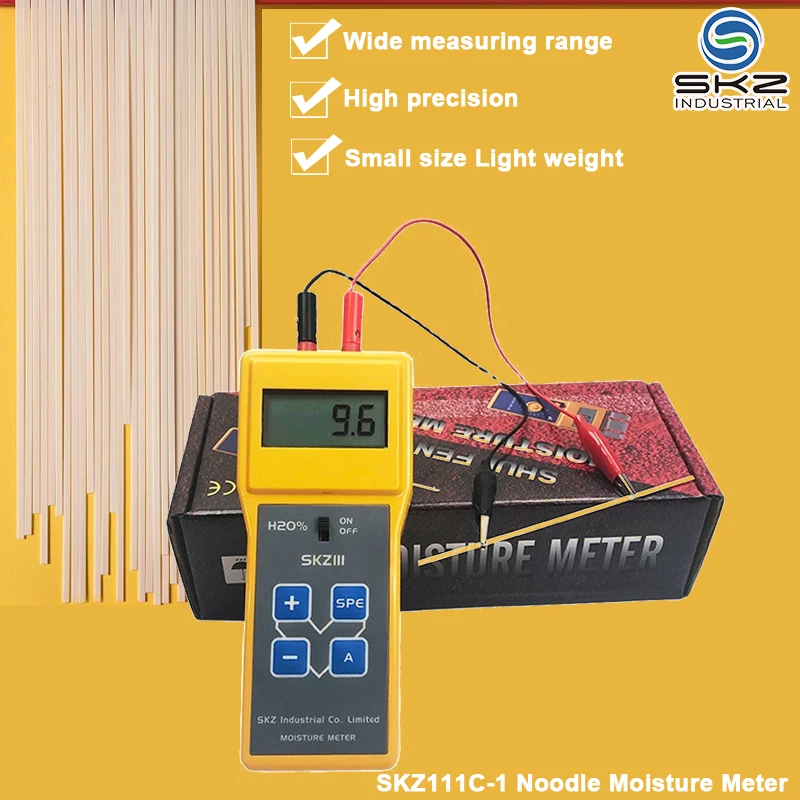 SKZ111C-1 High-frequency Principle 10MHZ LCD Display Noodle Moisture content measurement Meter