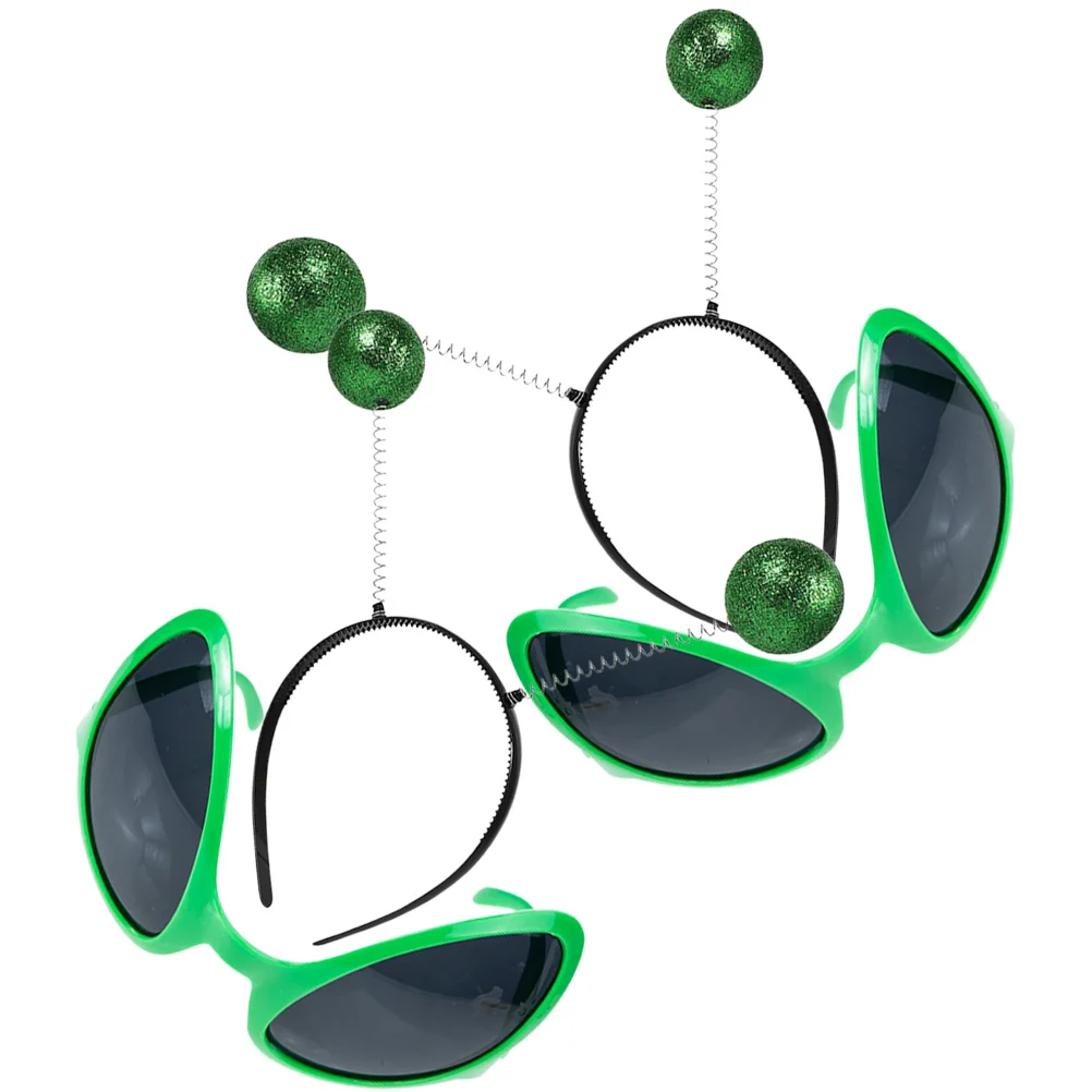 

2 Sets Alien Headband Party Funny Glasses Antenna Accessories Costume Eyeglasses Plastic